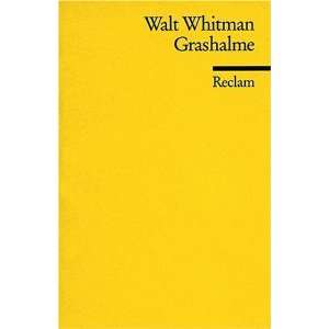 Grashalme  Walt Whitman, Johannes Schlag Bücher