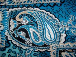   BLACK & WHITE PAISLEY LYCRA STRETCH ITY FABRIC 1 YARD 18 INCHES  