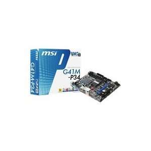MSI Mainboard G41M P34 Intel G41 ICH7 Sockel 775 DDR3 Speicher PCI e 