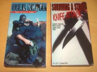 Martial Arts VHS Lot 10 Tapes   Seal Knife, Bo Staff Balisong 