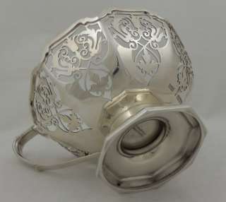 STERLING SILVER OCTAGONAL CUP & SPOON   MAPPIN & WEBB  