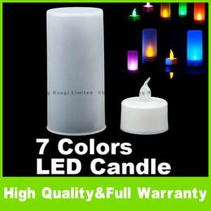 Flicking LED 7 Color Change Flameless Lights Candle New  