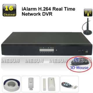 16CH H.264 Realtime Network DVR Embeded Burglar Alarm System w/PIR 