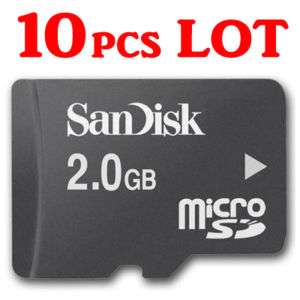 10pcs LOT 2GB 2G microSD micro SD San Disk Memory Card  