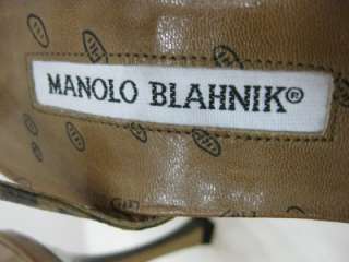 NEW AND AUTH MANOLO BLAHNIK LEOPARD PRINT SHOES. SIZE 36.  