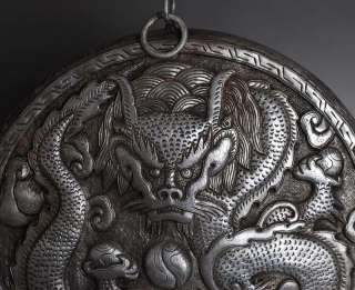 Iron Thangka Tibet Buddhist Hand Engrave DRAGON  