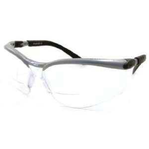 11375 00000 20 Ao Safety Bx Reader Silver/Black Frame Clear Lens 2.0 