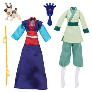 Disney Barbie Mulan Wardrobe Set Doll 5 pcs NIB  