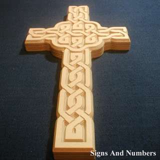 Celtic Cross Wood Crucifix   Wooden Craft Shape Blank  