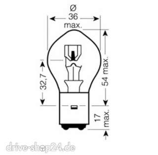 Bilux 12V 35/35W BA20D Lampe Glühbirne Glühlampe Birne  