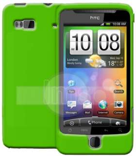 GREEN HYBRID HARD CASE COVER FOR HTC DESIRE Z +FILM  