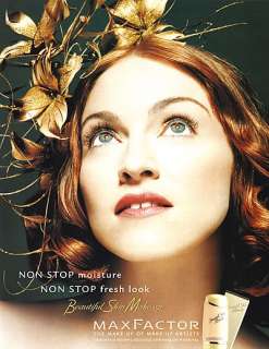 1999 Max Factor Madonna makeup magazine ad  