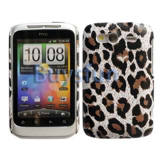   LEOPARD STYLE Hard Cover Case Skin For HTC Wildfire S