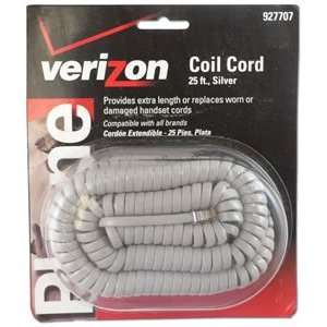  927707 / 25 SILVER Handset Cord Electronics