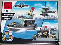   LEGO police 95 pièces construction bateau hélico n°130