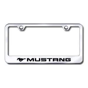  Ford Mustang Engraved Stainless Steel License Plate Frame 
