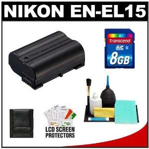  Nikon EN EL15 Rechargeable Li ion Battery with 8GB SD Card 