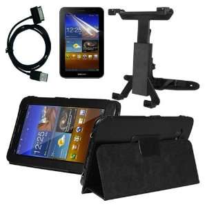  Skque Premium LCD Screen Protector + Black Leather Cover 