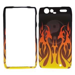   RAZR XT912 FLAMING DRAGON COVER CASE Faceplate Snap On Protector Cell