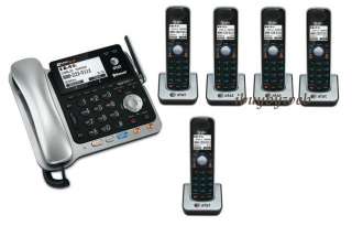 AT&T TL86109 DECT 6.0 2 Line 5 Cordless Bluetooth Phone  