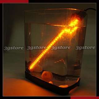 10.6 inch Aquarium Fish Tank Decoration New 30 LED Yellow Orange Bar 