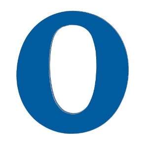  8 Inch Wall Hanging Wood Letter O Blue Baby