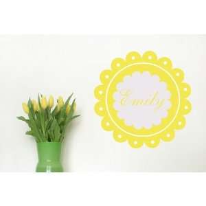 Dainty Wall Decal Size 12 H x 12 W, Color Grey, Emailed Proof Yes