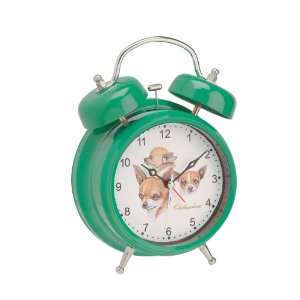    Chihuahua Vintage Double Bell Dog Alarm Clock: Home & Kitchen