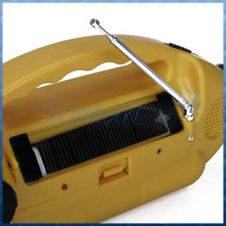 Solar Emergency AM/FM/WB Crank Dynamo Radio&Flashlight  