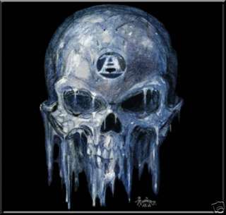 Alchemy Guild Ice Skull Anarchy Symbol T Shirt 4X & 5X  