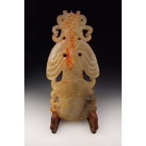 : One Jade Figure Carving from Spring&Autumn Period, Chinese Antique 