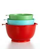    Martha Stewart Collection Plastic Nonskid Mixing Bowls Set of 