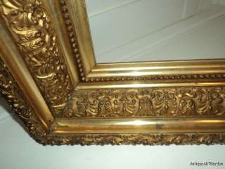 ANTIQUE Old Victorian GILT Gesso & Wood FRAME 16 1/8th x 20  