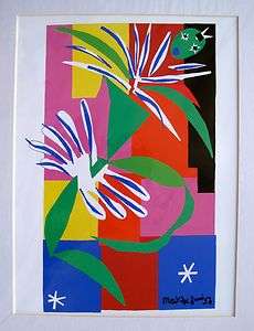 Henri Matisse CREOLE DANCER Matted Art Plate Signed Lithograph  