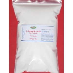 Aspartic Acid Pure Powder 1000g (2.2 lb, 35.2oz), Food Grade for 