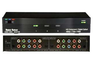   The Component Video Digital Optical Audio Switcher Model YPbPrSW 300