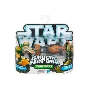   Galactic Heroes 2Pack Endor Luke Skywalker Speeder Bike Toys & Games