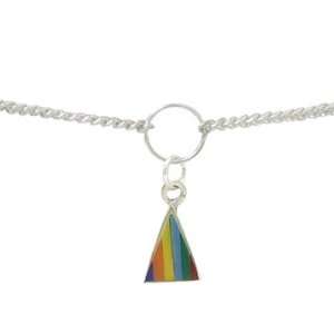 Belly Chain Sterling Silver Adjustable with Triangle Charm   BC7
