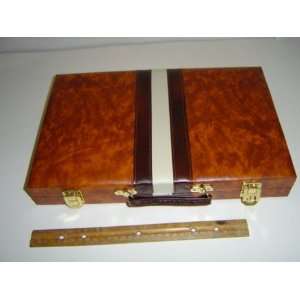  Deluxe Attache Backgammon Set 18 inch 