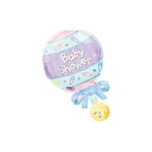  36 Baby Shower Rattle   Mylar Balloon Foil Health 