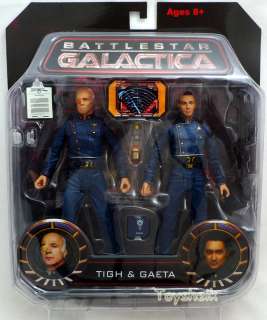 Battlestar Galactica Tigh & Gaeta set figure 61460 699788261460  