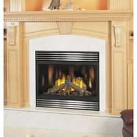 Top Vent Fireplace W/ Black Door   Natural Gas from Copperfield  
