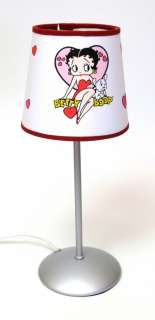 New _ Licensed Classic Betty Boop Lamp with Cloth Shade  
