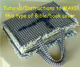 Rag Quilt Bible Book Cover pattern INSTRUCTIONS RQQ™  