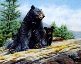 oil painting black bear 24x36 on canvas please look photo