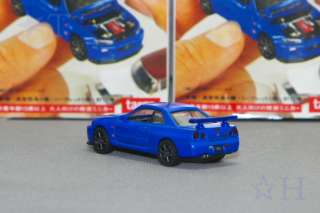 R34 SKYLINE GT R Blue 1/64 NISSAN Minicar Collection Japan no kyosho 