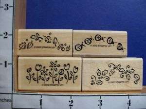 STAMPIN UP ITTY BITTY BORDERS SET rubber stamp 12K  