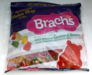 Brachs Fruity Gummi Bears 6 pound Bag Candy Fruit Bulk  