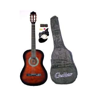  Coffee 38 Beginner Acoustic Guitar with Gig Bag Case 