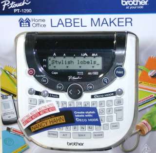 Brother P touch personal LABEL MAKER PT 1290 w/tape NEW,Label those 